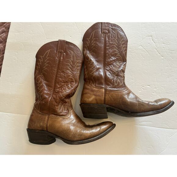 Nocona Brown Leather Western Cowboy Boots main image 9